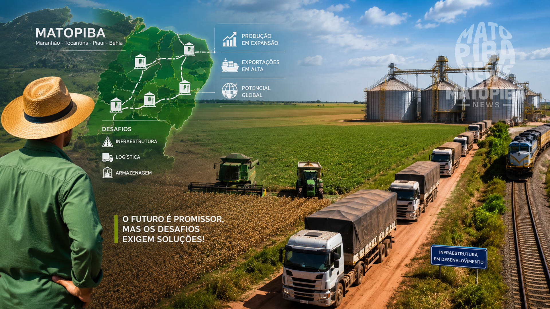 MATOPIBA amplia protagonismo no agronegócio, mas infraestrutura ainda é apontada como principal desafio para sustentar o crescimento