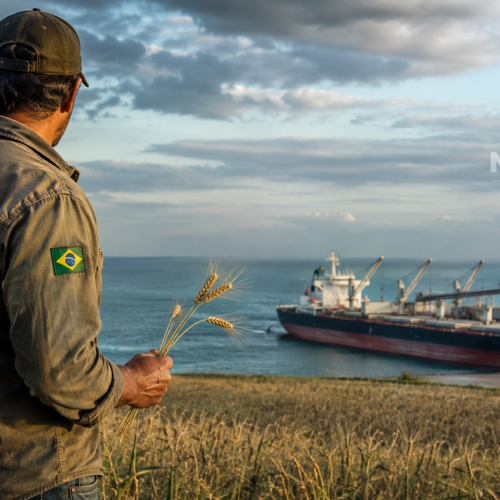 Brasil deve importar mais trigo do que produzir em 2026/27 após forte queda da safra nacional
