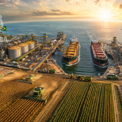 Brasil encosta nos EUA e pode assumir posição histórica entre os maiores exportadores do agro mundial